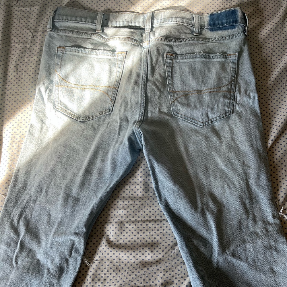 Hollister Co. Light Wash Slim Straight Jeans